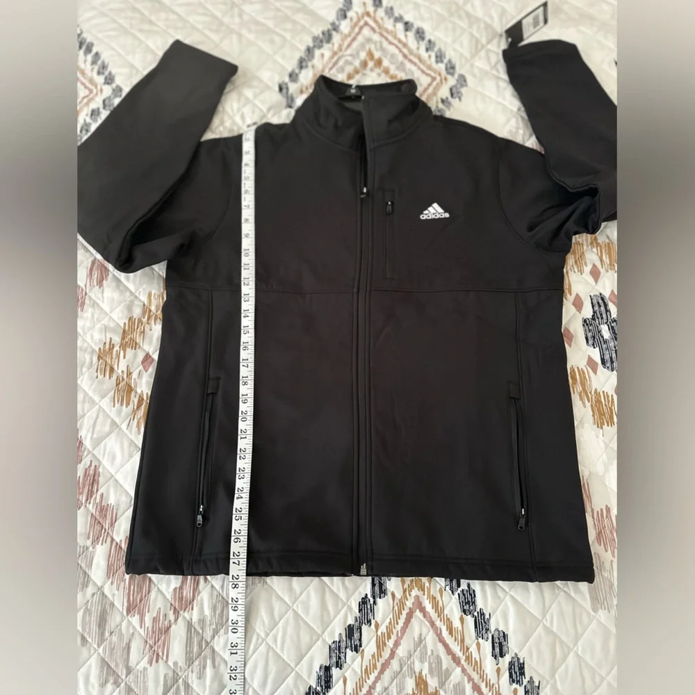 Adidas‎ Golf Softshell, Fleece Lined, Full Zip Golf Jacket Black Medium. NWT.